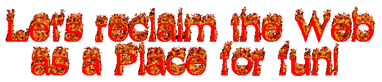 Burning Text that communicates levity and intention